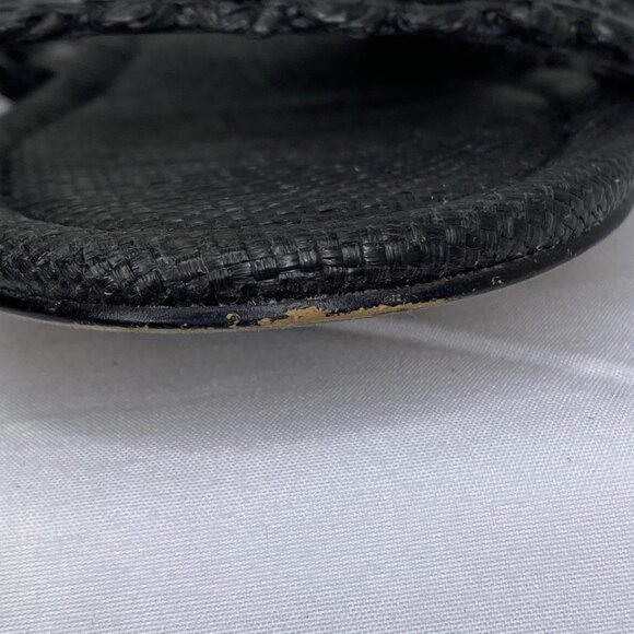 Sam Edelman Women's Elisa Woven Strap Sandals Black Size 7.5 – Slip-On Flats - Picture 8 of 10